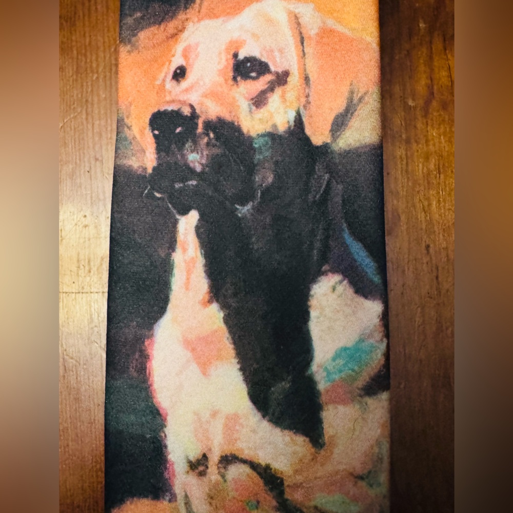 Vintage 1992 Ralph Marlin Labradors Tie